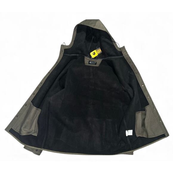 Carhartt Men's L Rain Defender Relaxed Fit Heavyweight Hooded Jacket - Picture 6 of 6